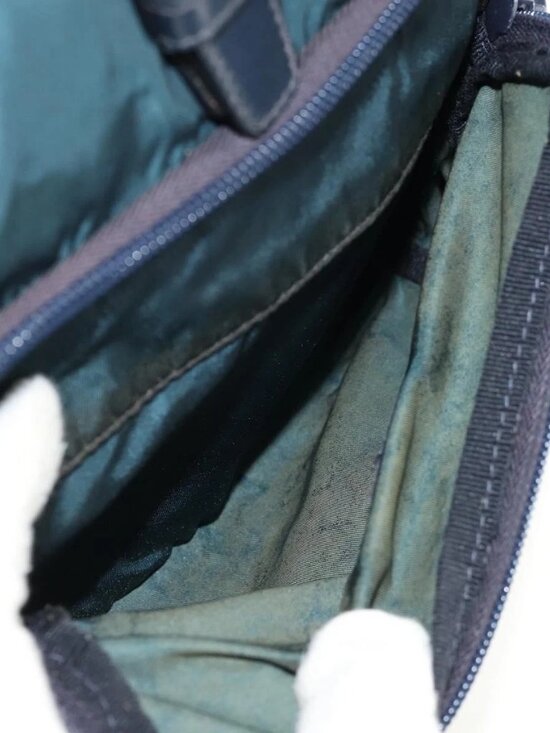 PRADA Backpack Nylon Blue Silver Auth 157773 main image 4